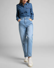 Lee Regular Western Damska Koszula Jeansowa Shir Piscine L45SZSQE 112110498