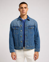 Lee Relaxed Rider Jacket Męska Kurtka Jeansowa Jeans Handsome 112349059 L86Y016070