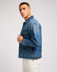 Lee Relaxed Rider Jacket Męska Kurtka Jeansowa Jeans Handsome 112349059 L86Y016070