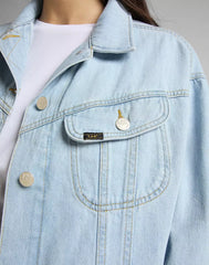 Lee Relaxed Rider JKT Damska Kurtka Jeansowa Bleached Ore L55VGGQB 112145273