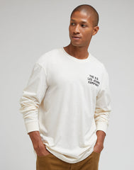 Lee Relaxed Tee Męska Koszulka Z Długim Rękawem Longsleeve Ecru 112341753 LL94016990