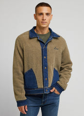 Lee Reversable Rider Jacket Męska Kurtka Jeansowa Dżinsowa Na Guziki Mid Dark L89HPME46