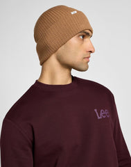 Lee Ribbed Beanie Męska Czapka Zimowa Ciepła Clove Green 112358302 LW81016312