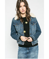 LEE RIDER JACKET DAMSKA KURTKA JEANSOWA GREEN UNPATCHED L58ZKTNX