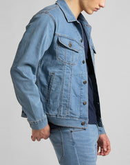 Lee Rider Jacket Męska Kurtka Jeansowa Light Worn L89ZSQXN 112145656