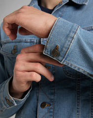 Lee Rider Jacket Męska Kurtka Jeansowa Light Worn L89ZSQXN 112145656