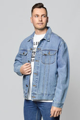 Kurtka Jeansowa Męska Lee Rider Jacket Super Stonewash L89ZRDVA 112124041