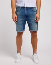 LEE RIDER SHORT MĘSKIE KRÓTKIE SPODENKI JEANSOWE JEANS WARM BREEZE 112349232 L73F016080