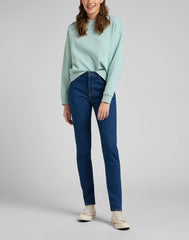 Lee Scarlett High Damskie Sdponie Jeansowe Jeansy Dark Zuri L626OPOR 112145308