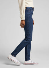 Lee Scarlett High Damskie Spodnie Jeansowe Dark Hydro L626FAKQ 112320168