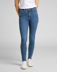 Damskie Spodnie Jeansowe Lee Scarlett High Jeansy Mid Madison L626QDDM 112140398