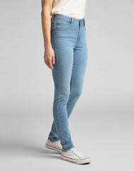 Damskie Spodnie Jeansowe Lee Scarlett High Light Blue L626EMXV 112145307