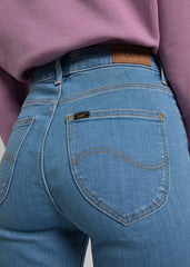 Damskie Spodnie Lee Scarlett High Jeansowe Light Lita L626OPVM 112145309