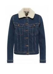 Lee Sherpa Rider Damska Kurtka Dark Blue L54VSQZG 112319223