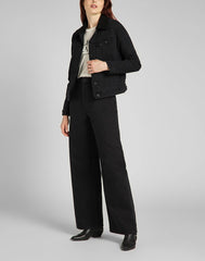 Lee Sherpa Rider Damska Kurtka Jeansowa Black Parker L54VOKSS 112140288