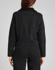 Lee Sherpa Rider Damska Kurtka Jeansowa Black Parker L54VOKSS 112140288