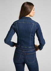 Damska Kurtka Jeansowa Lee Slim Rider Dark Hunt L541MOHW 112112683