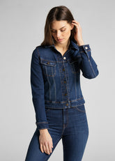 Damska Kurtka Jeansowa Lee Slim Rider Dark Hunt L541MOHW 112112683