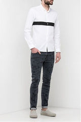 LEE SS LEESURE SHIRT MĘSKA KOSZULA MATERIAŁOWA WHITE L66GKK12 112116402