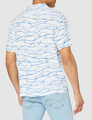 Lee SS Resort Shirt Męska Koszula Materiałowa White Canvas L67PQJRR 112116926