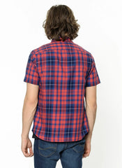 Koszula Męska Lee SS Shirt Krótki Rękaw Vibrant Red L875JPSK