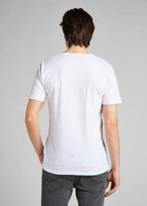 LEE SS TONAL LOGO MĘSKI T-SHIRT KOSZULKA TEE WHITE L60LFE12 112140315