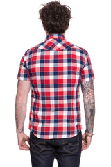 Męska Koszula Lee SS Western Bright Red L640NMEF 112115286