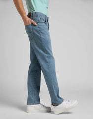 LEE STRAIGHT FIT XM MĘSKIE SPODNIE JEANSOWE FIELD BLUE L71WVTAG 112145537