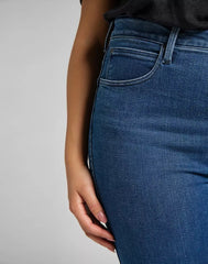 Lee Super High Scarlett Damskie Spodnie Jeansowe Jeansy Mid Evita L32GPVYW 112107492