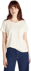 Lee Sustainable Tee Damski T-shirt Koszulka Ecru Mele L42AEC48 112109291