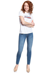 Damski T Shirt Lee Crew Neck Tee Bright White L41LETLJ 112109060