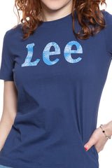 Damski T Shirt Lee Slim Logo Tee Blueprint L43KEHLH 112109663
