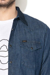 LEE WESTERN SHIRT MĘSKA KOSZULA JEANSOWA Z DŁUGIM RĘKAWEM RINSE L643KXCY 112115369