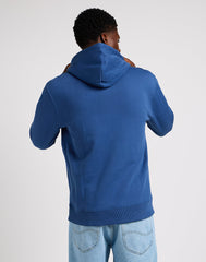 Bluza Nierozpinana Męska Lee Wobbly Hoodie Logo Midnight Navy 112349102 LM54016852