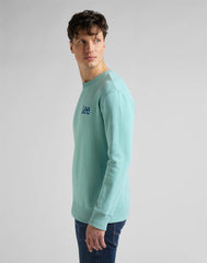 LEE WOBBLY LEE SWS MĘSKA BLUZA KLASYCZNA MINT BLUE L81MSPUD 112145601