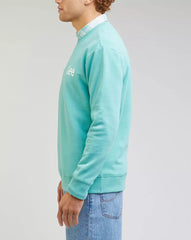 Lee Wobbly SWS Męska Bluza Klasyczna Logo L81MFW41 112330663