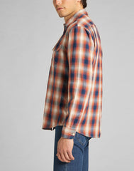 LEE WORKER SHIRT BURNT OCHRE L68HMJBH 112140615