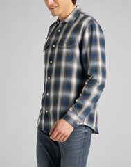 LEE WORKER SHIRT SERPICO GREEN L68HMJOJ 112140618