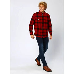 LEE Wool Zip Overshirt BRIGHT RED L67LVRKG 112116895