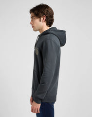 MESKA BLUZA LEE ELEVATED ESS ZIP HOODIE WASHED BLACK 112371841