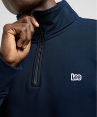 Meska Bluza Lee Half Zip SWS Rivet Navy 112371840