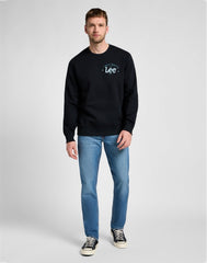 Męska Bluza Lee Logo Crew SWS Jet Black 112355660
