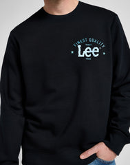 Męska Bluza Lee Logo Crew SWS Jet Black 112355660