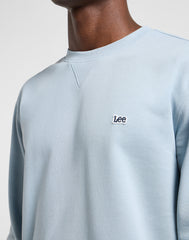 Męska Bluza Lee Patch Crew Sws Concrete Gray 112363879