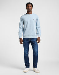 Męska Bluza Lee Patch Crew Sws Concrete Gray 112363879