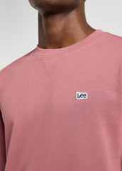 Męska Bluza Lee Patch Crew Sws Henna 112363880