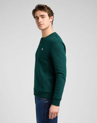 Męska Bluza Lee Patch Crew SWS Jade Forest 112371836