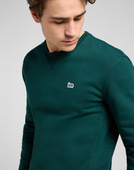 Męska Bluza Lee Patch Crew SWS Jade Forest 112371836