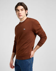 Męska Bluza Lee Patch Crew SWS Luxe Brown 112371910