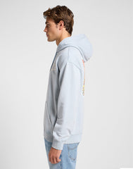 Męska Bluza Lee Relaxed Graphic Hoodie Concrete Gra 112364071